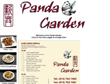 Tablet Screenshot of pandagardenpg.com